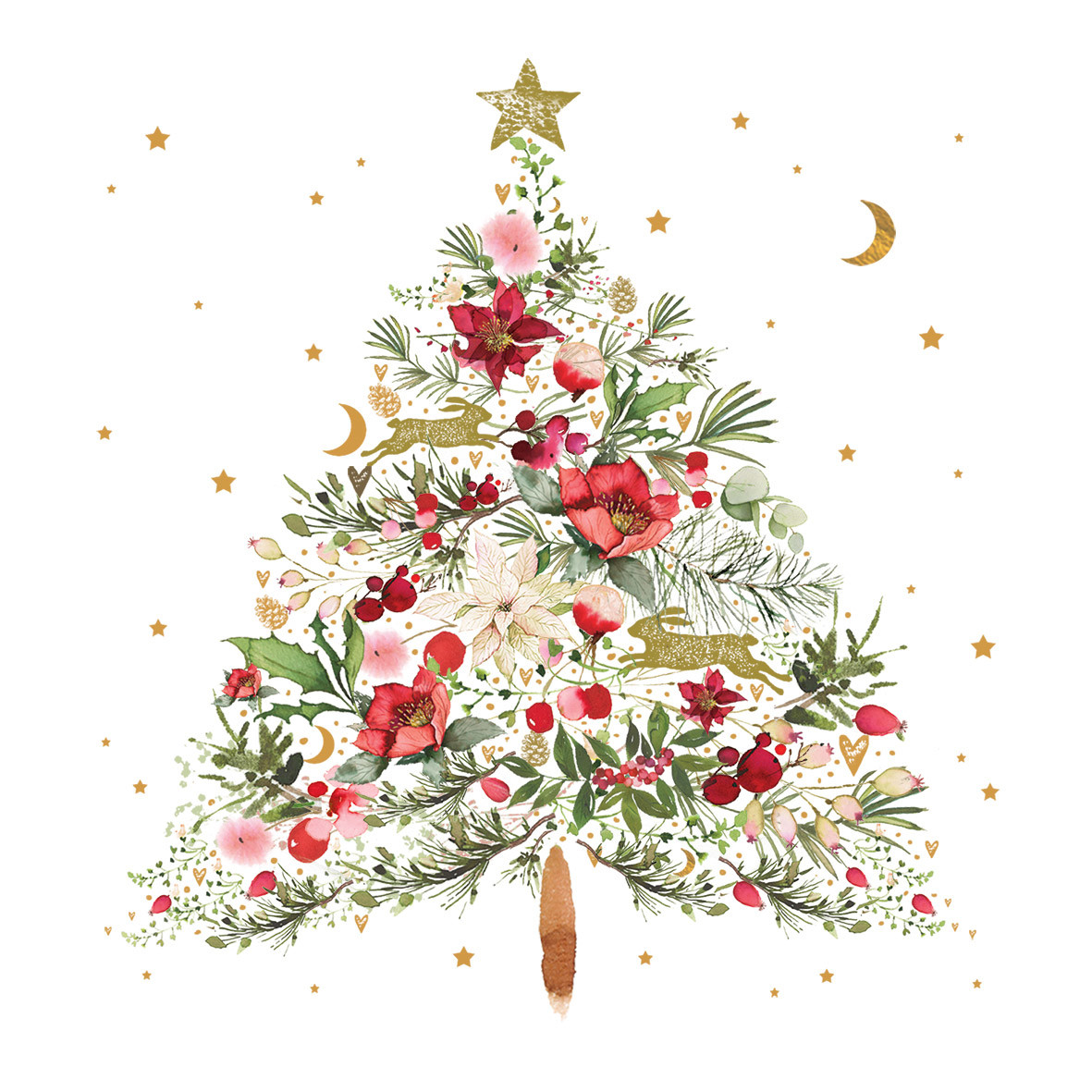 Beautiful Christmas Tree Napkin 33x33