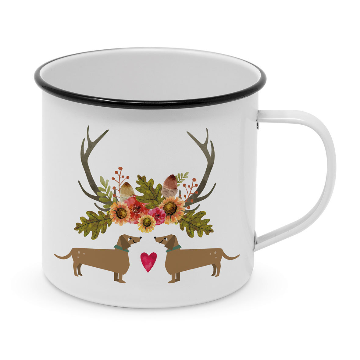 Waltraut & Walter Happy Metal Mug Waltraut & Walter Happy Metal Mug