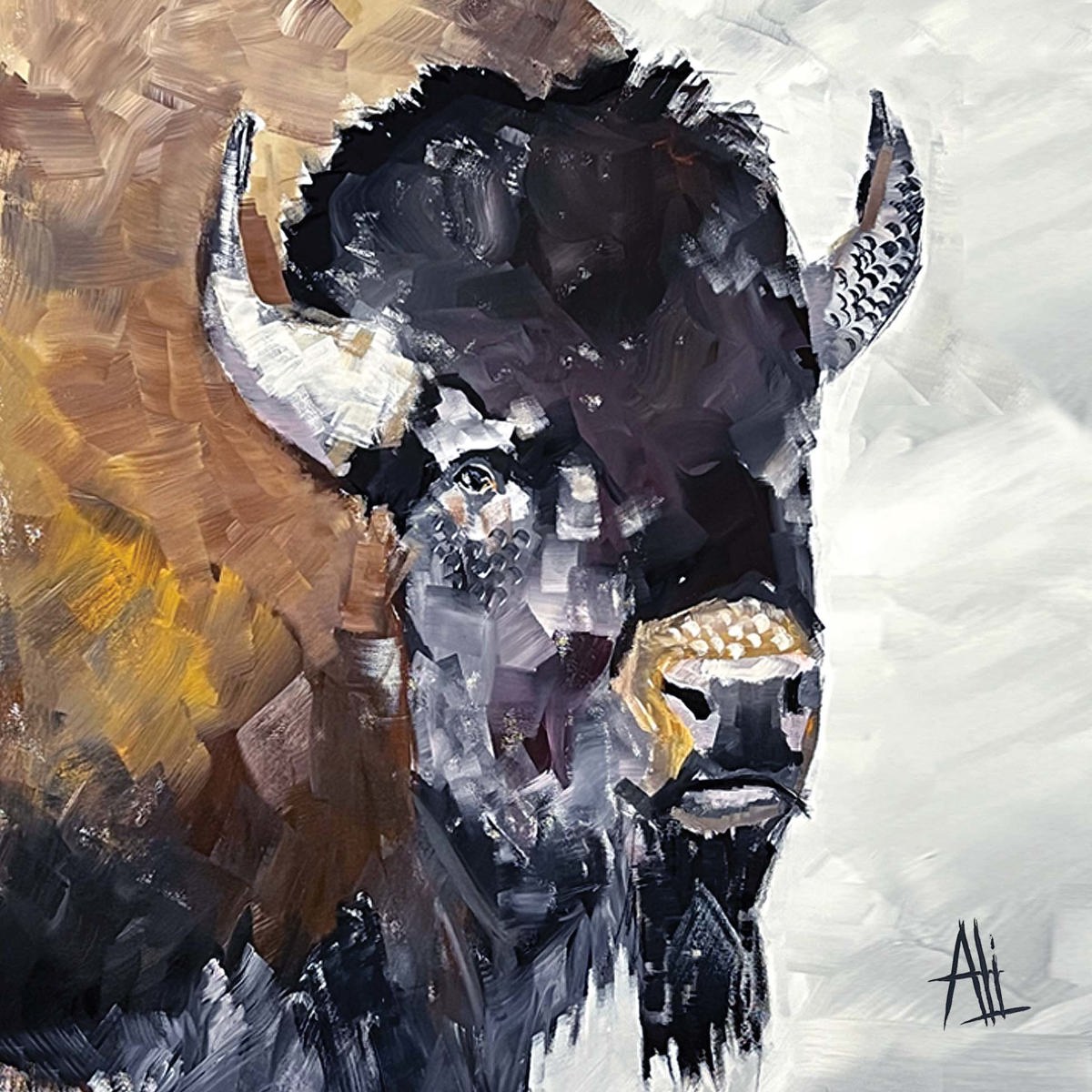 Frontier Buffalo Napkin 25x25