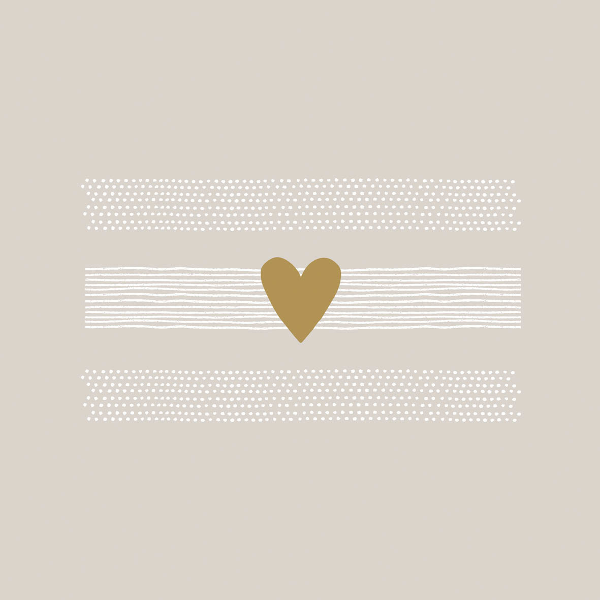 Heart of Gold taupe Napkin 33x33