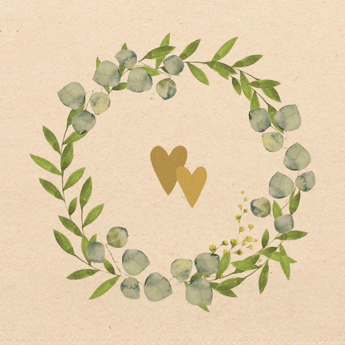 Two Hearts Napkin 33x33 eco Two Hearts Napkin 33x33 eco