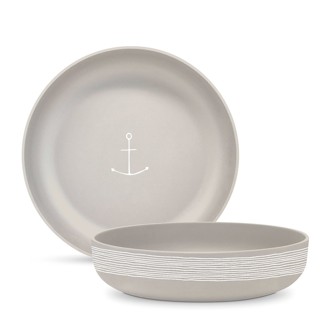 Pure Anchor taupe Matte Bowl 30