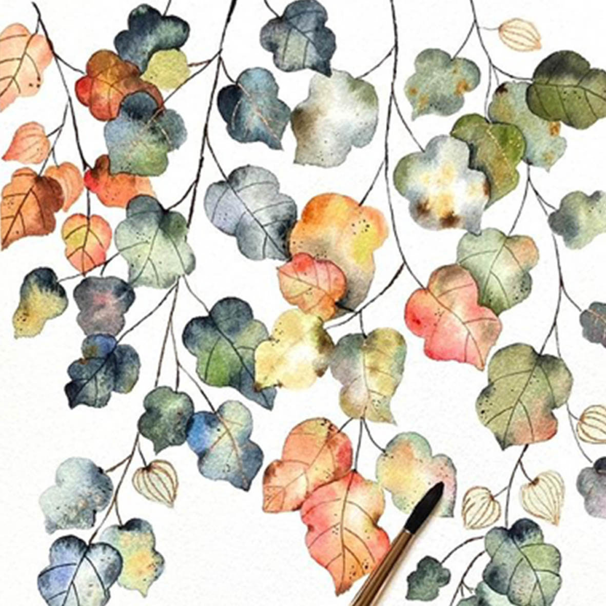 Bright Fall Napkin 33x33 Bright Fall Napkin 33x33