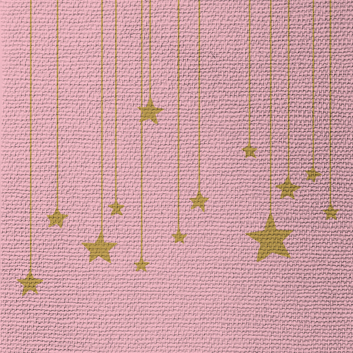 Stars on Canvas rose Napkin 33x33 emb Stars on Canvas rose Napkin 33x33 emb