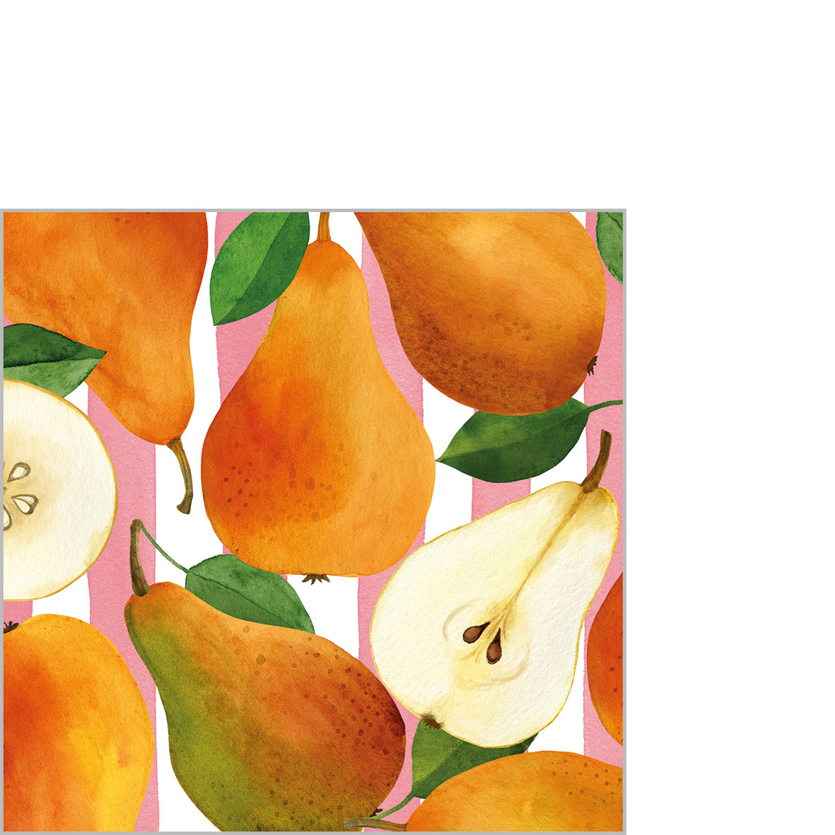 Pears & Stripes Napkin 25x25