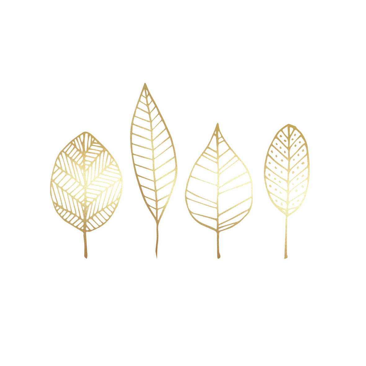 Pure Gold Leaves Napkin 33x33