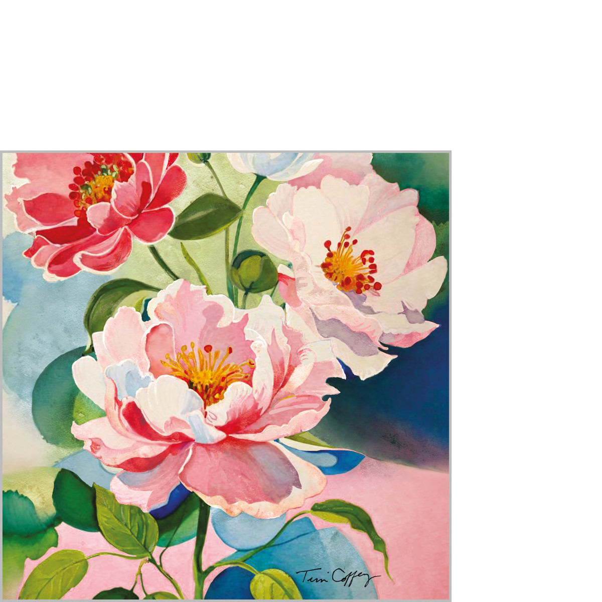 Peony Bouquet Napkin 25x25