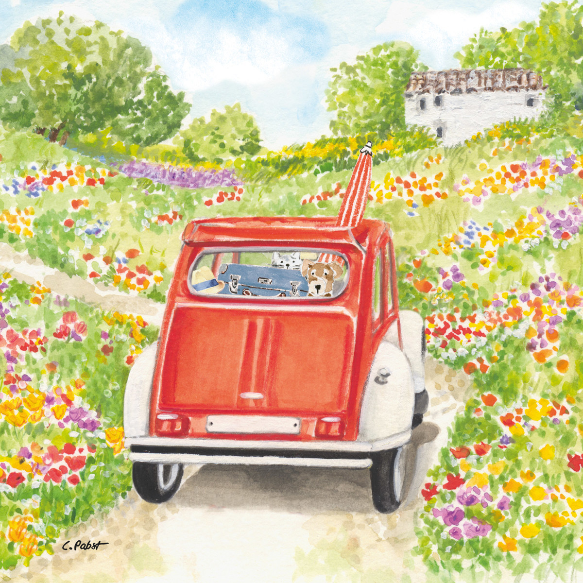 Bon Voyage! Napkin 33x33