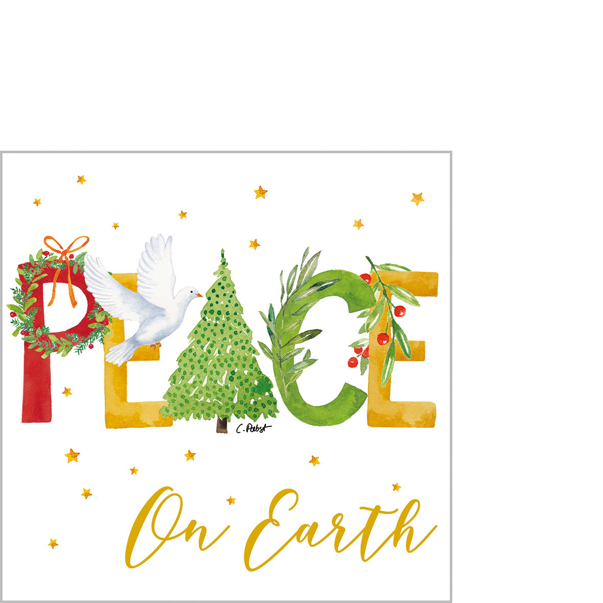 PEACE Napkin 25x25