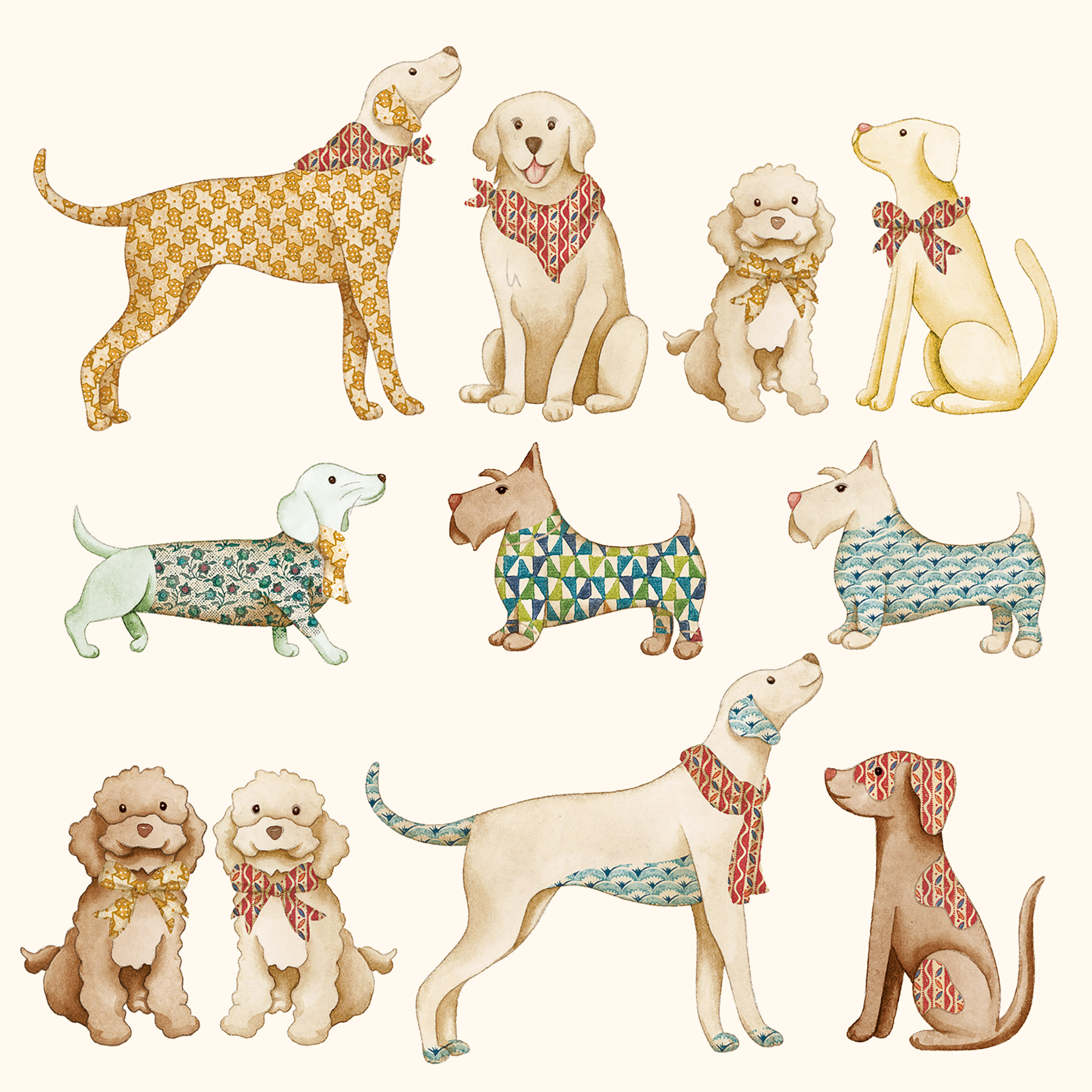 Cani in carta Napkin 33x33