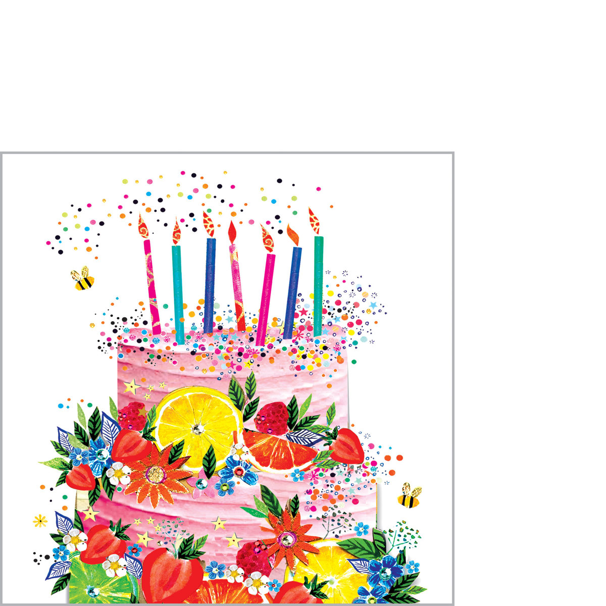 Cake & Fruits Napkin 25x25 Cake & Fruits Napkin 25x25