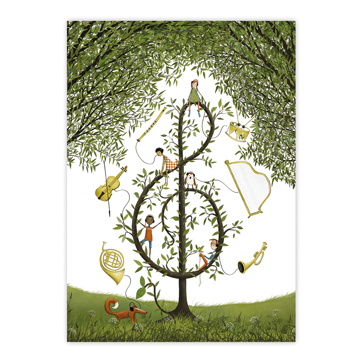 Music was my first love Postcard Music was my first love Postcard