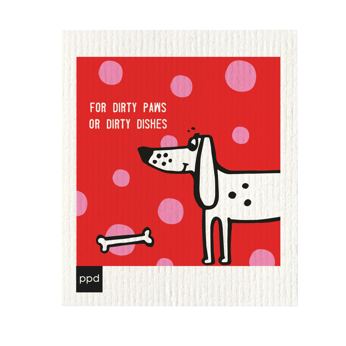 Dog Approved red Schwammtuch