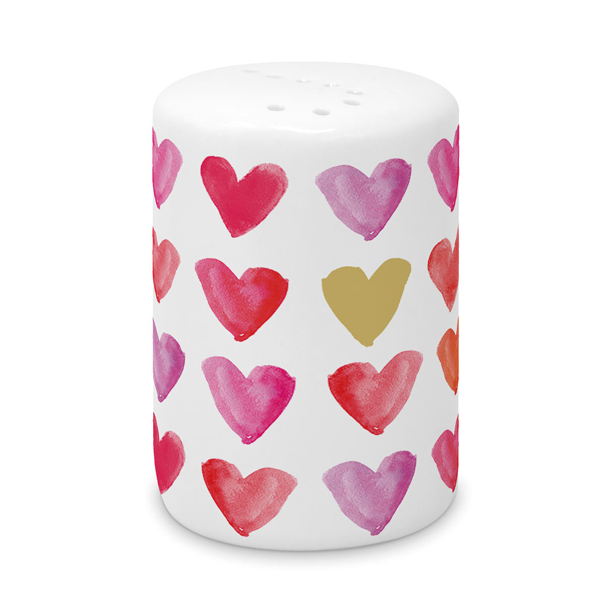 Aquarell Hearts gold Salt Shaker CB Aquarell Hearts gold Salt Shaker CB