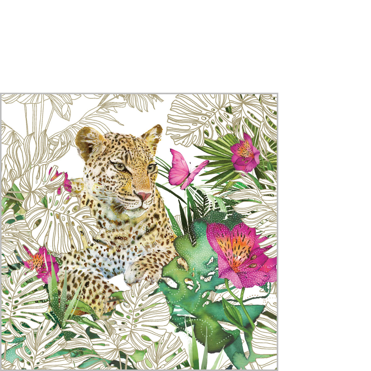 Leopard Napkin 25x25 Leopard Napkin 25x25