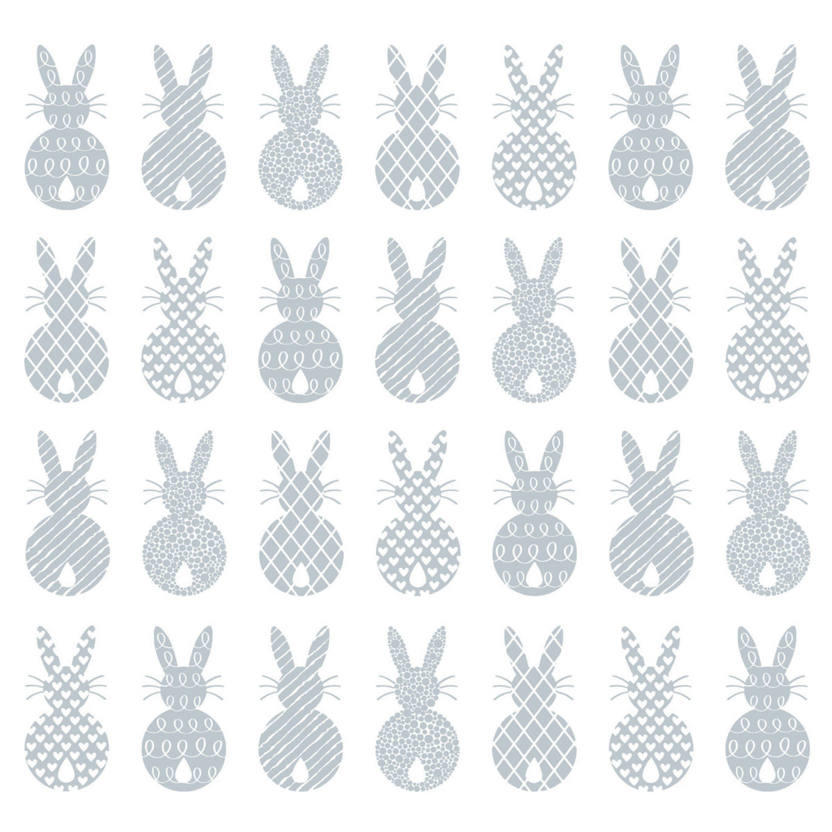 Pure Easter Rabbits blue Napkin 33x33 Pure Easter Rabbits blue Napkin 33x33