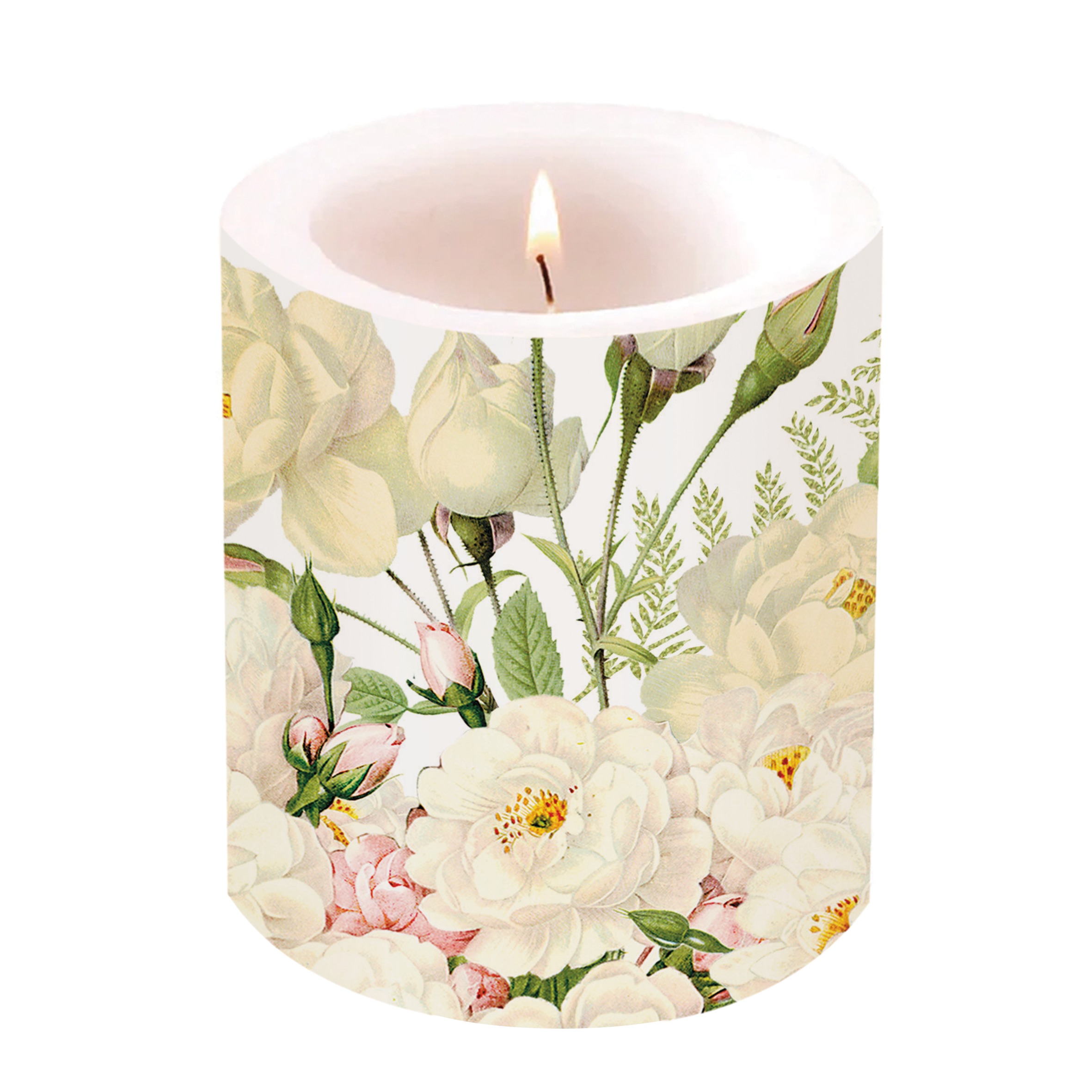 Roses Blancs Candle large