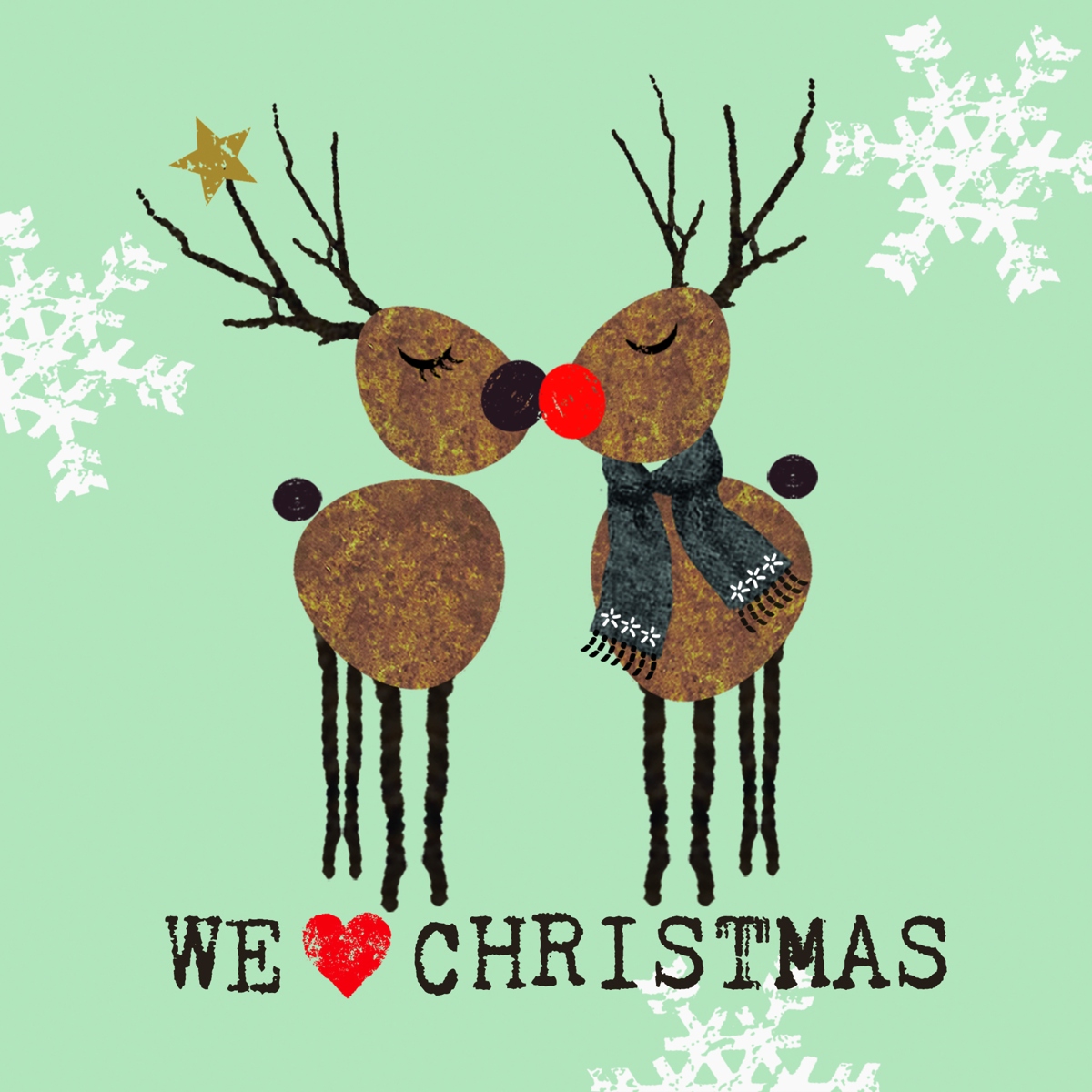 We love Christmas sage Napkin 33x33 We love Christmas sage Napkin 33x33