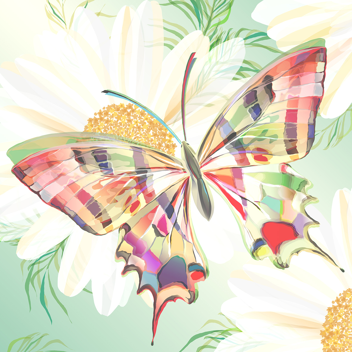 Echo Butterfly 33x33 cm
