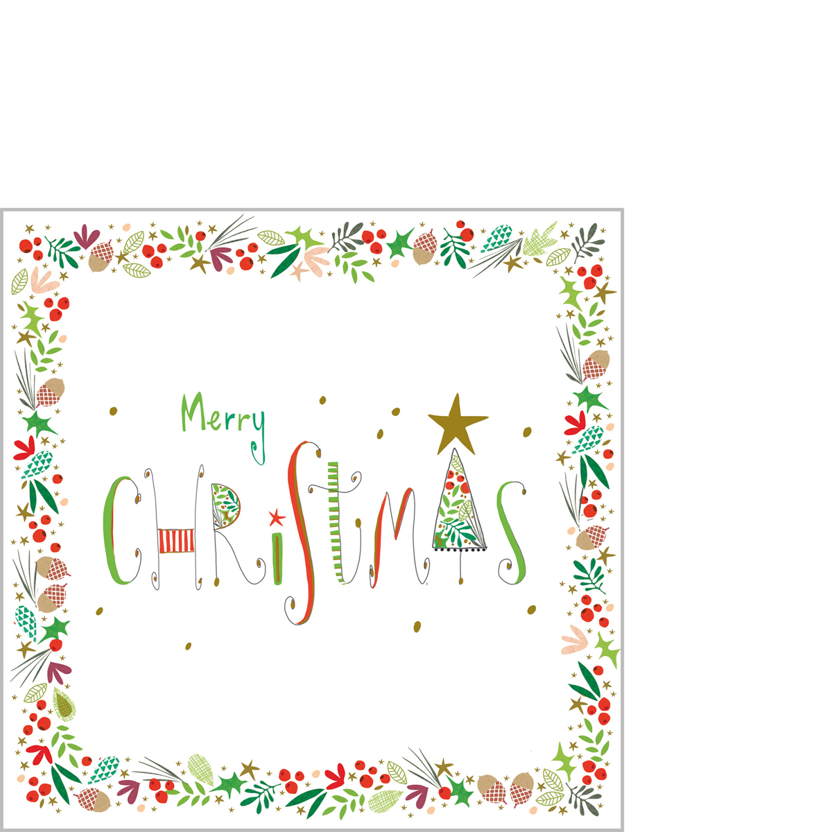 Christmas Greetings Napkin 25x25 Christmas Greetings Napkin 25x25