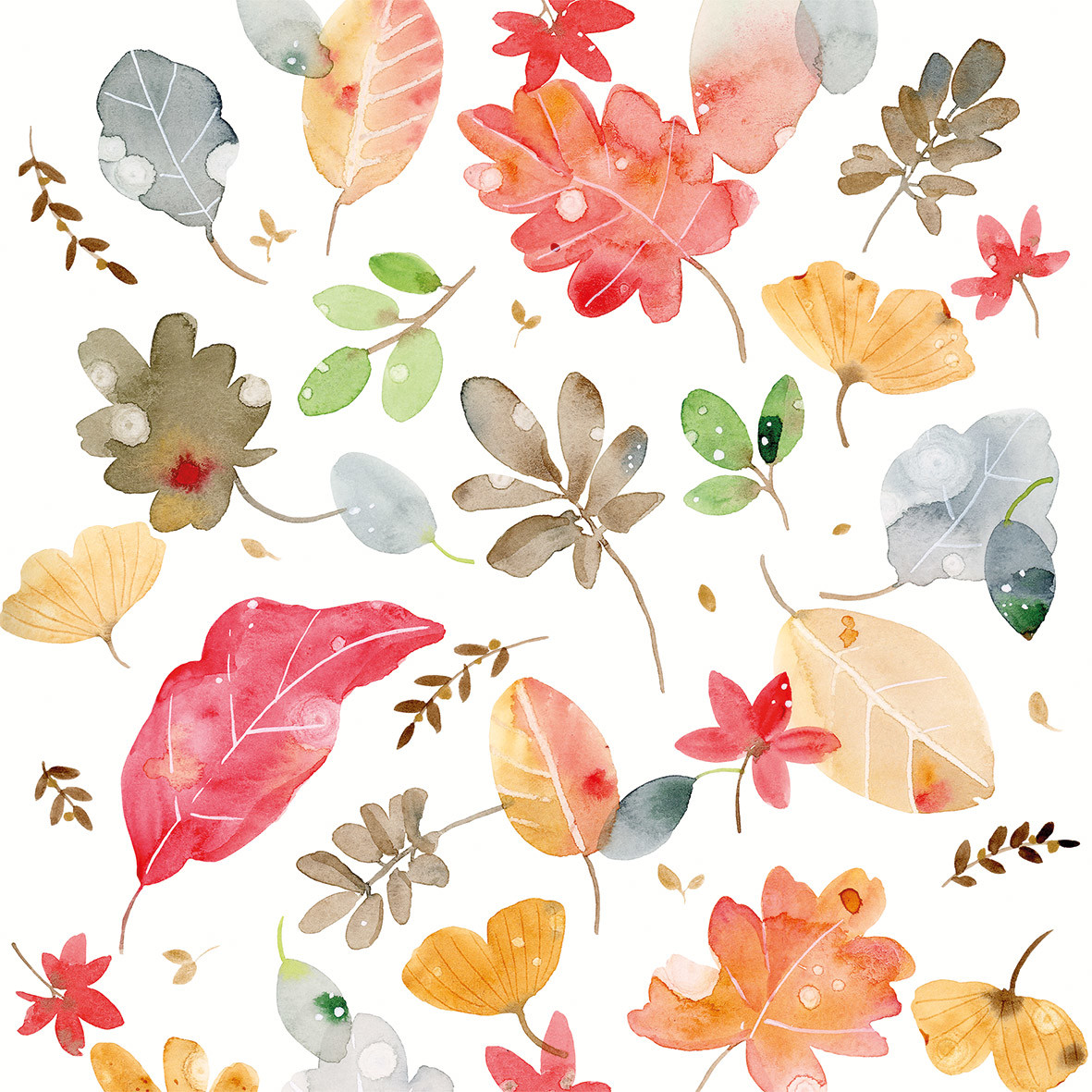 Fall Impression Napkin 33x33 Fall Impression Napkin 33x33