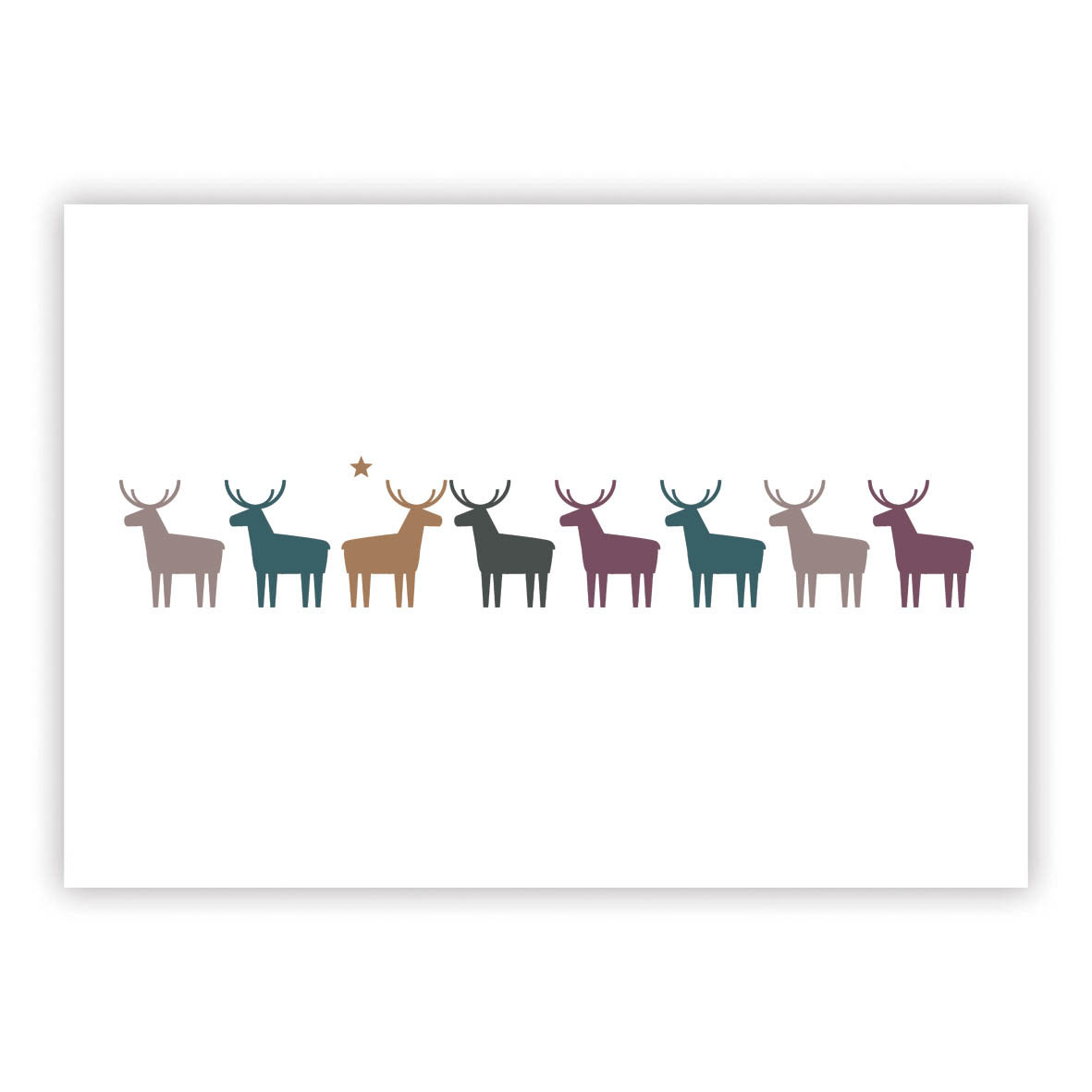 Pure Deers  Postcard