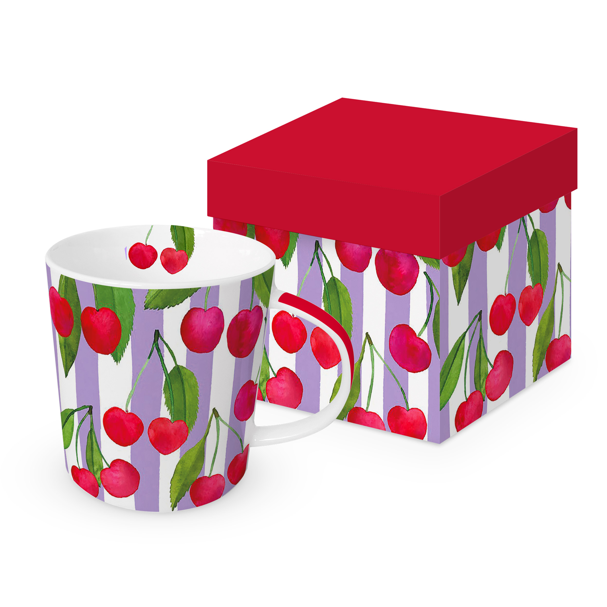 Cherry & Stripes Trend Mug GB