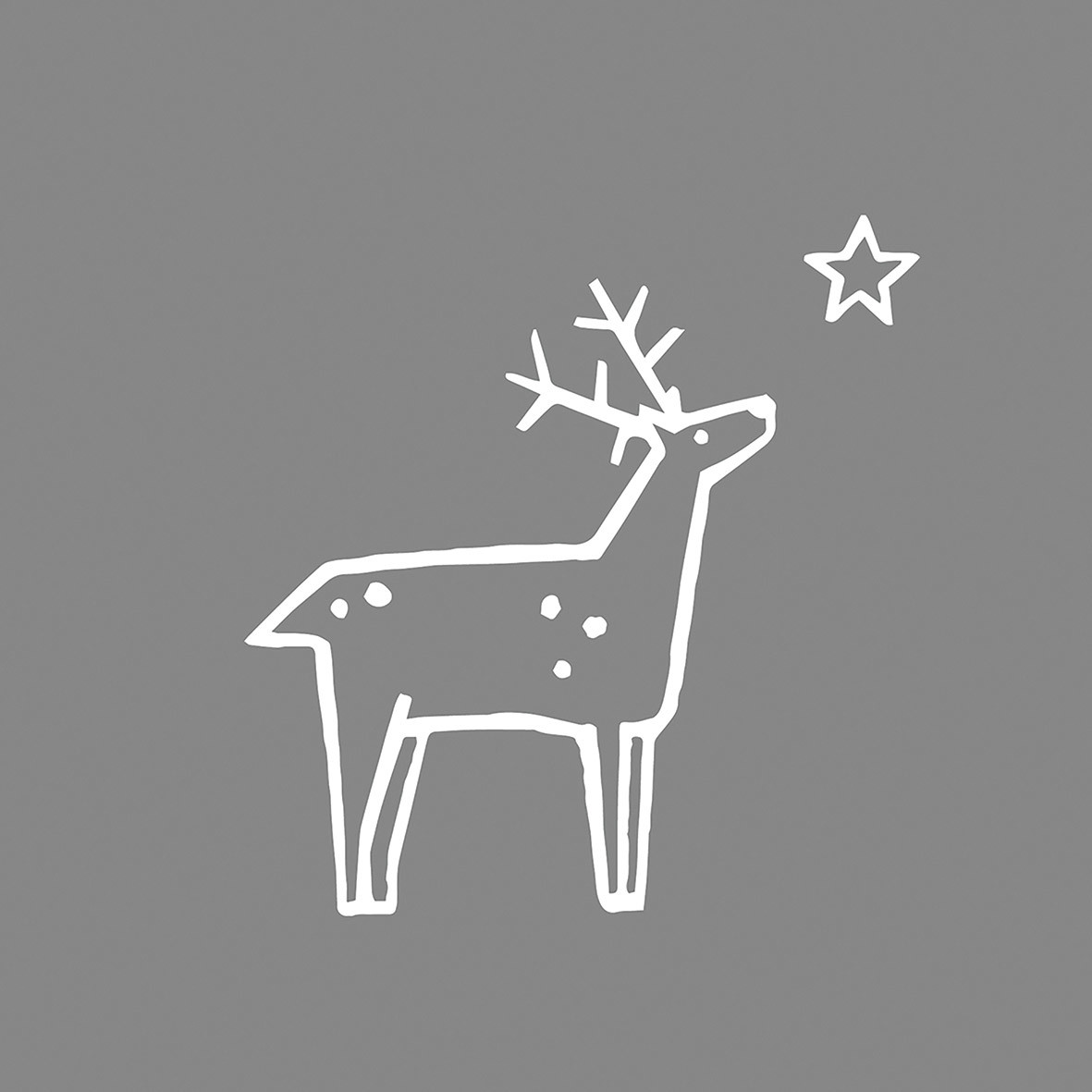 Wishing on a Star gray Napkin 33x33