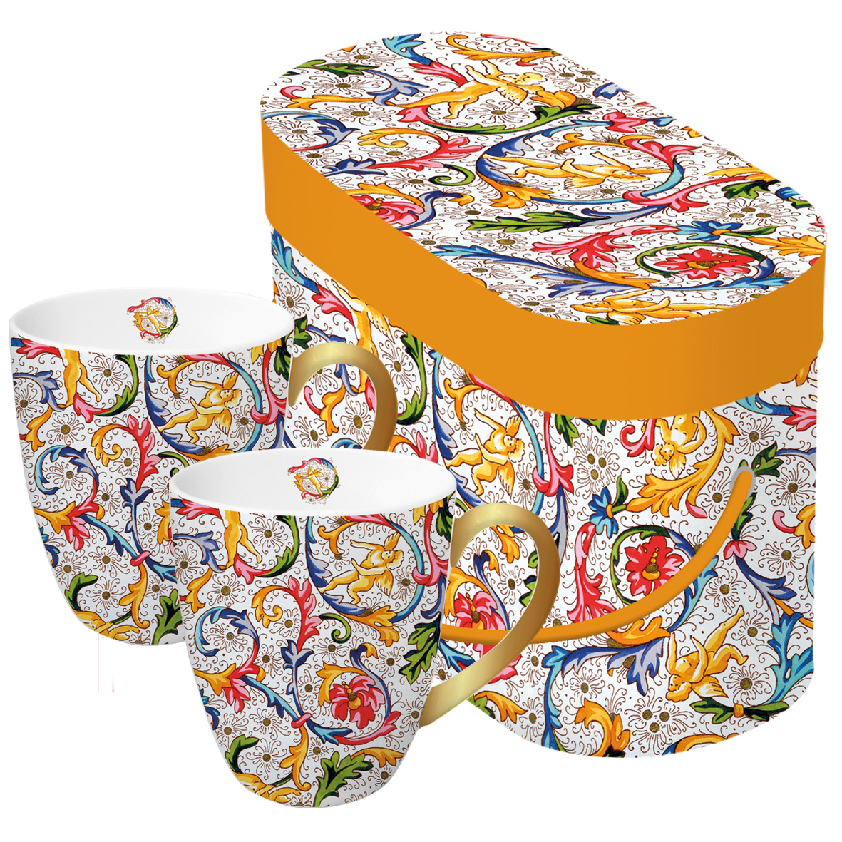 Mug Set GB Fiorentina real gold Mug Set GB Fiorentina real gold