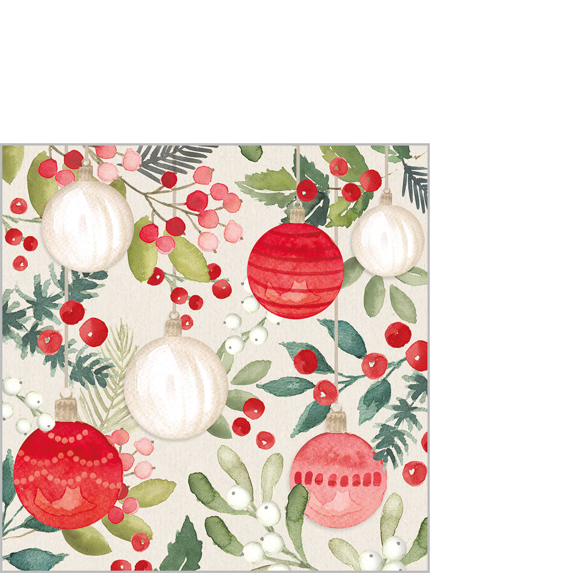 Merry Ornaments Napkin 25x25