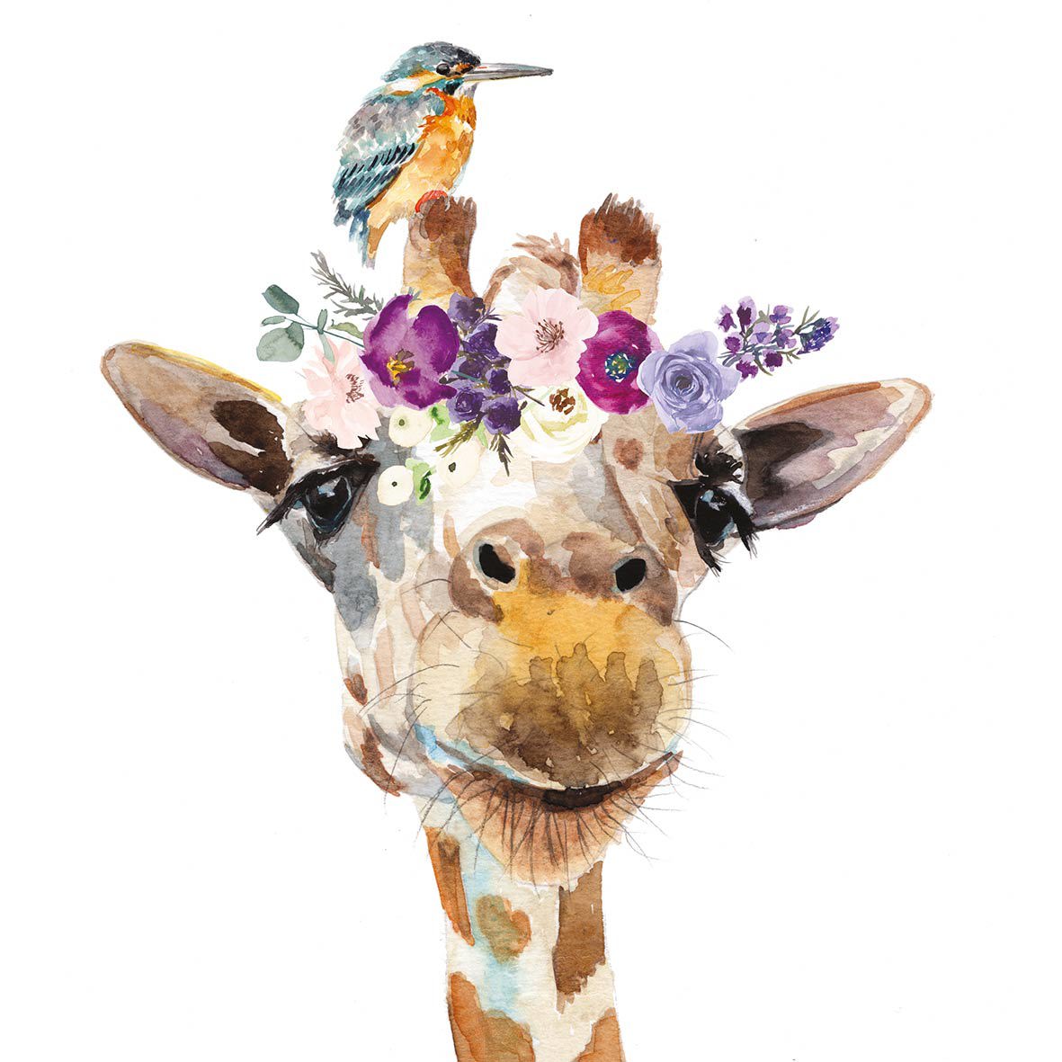 Pretty Giraffe 33x33 cm