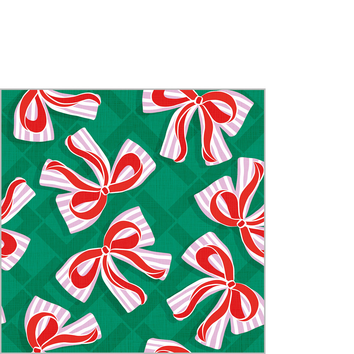 Bows green Napkin 25x25