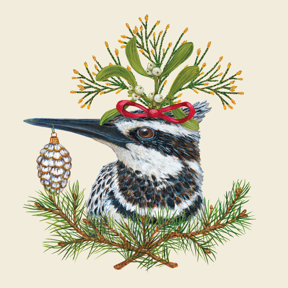 Kingfisher Holiday Napkin 33x33 Kingfisher Holiday Napkin 33x33