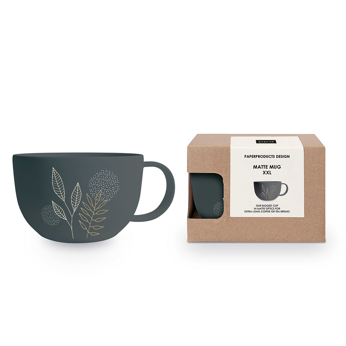 Pure Meadow anthracite Matte Mug XXL Pure Meadow anthracite Matte Mug XXL
