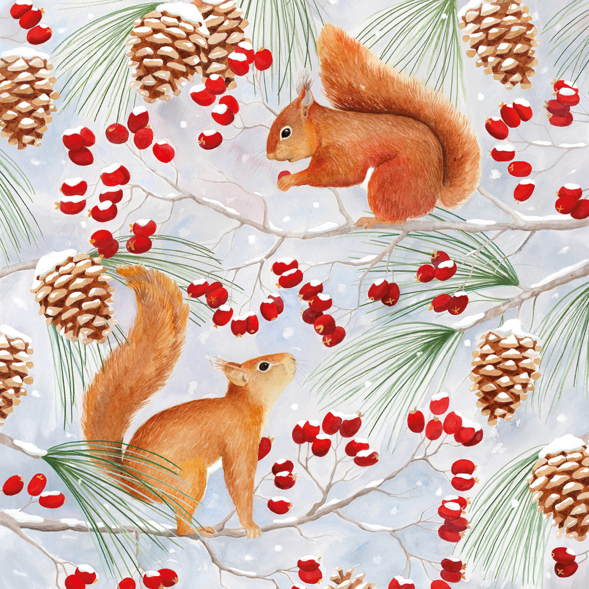 Squirrel Chat Napkin 33x33