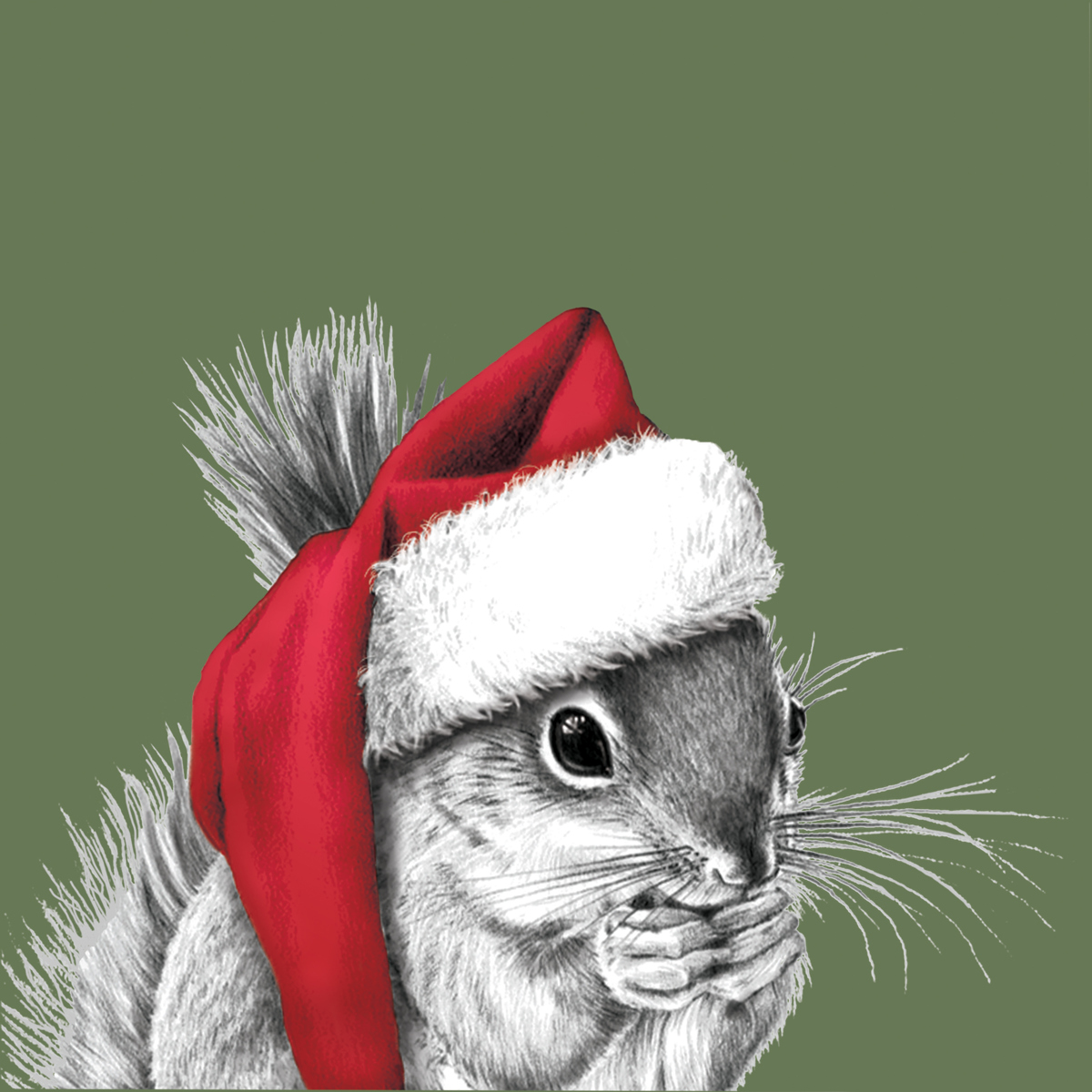 Ralf Red Hat green Napkin 33x33