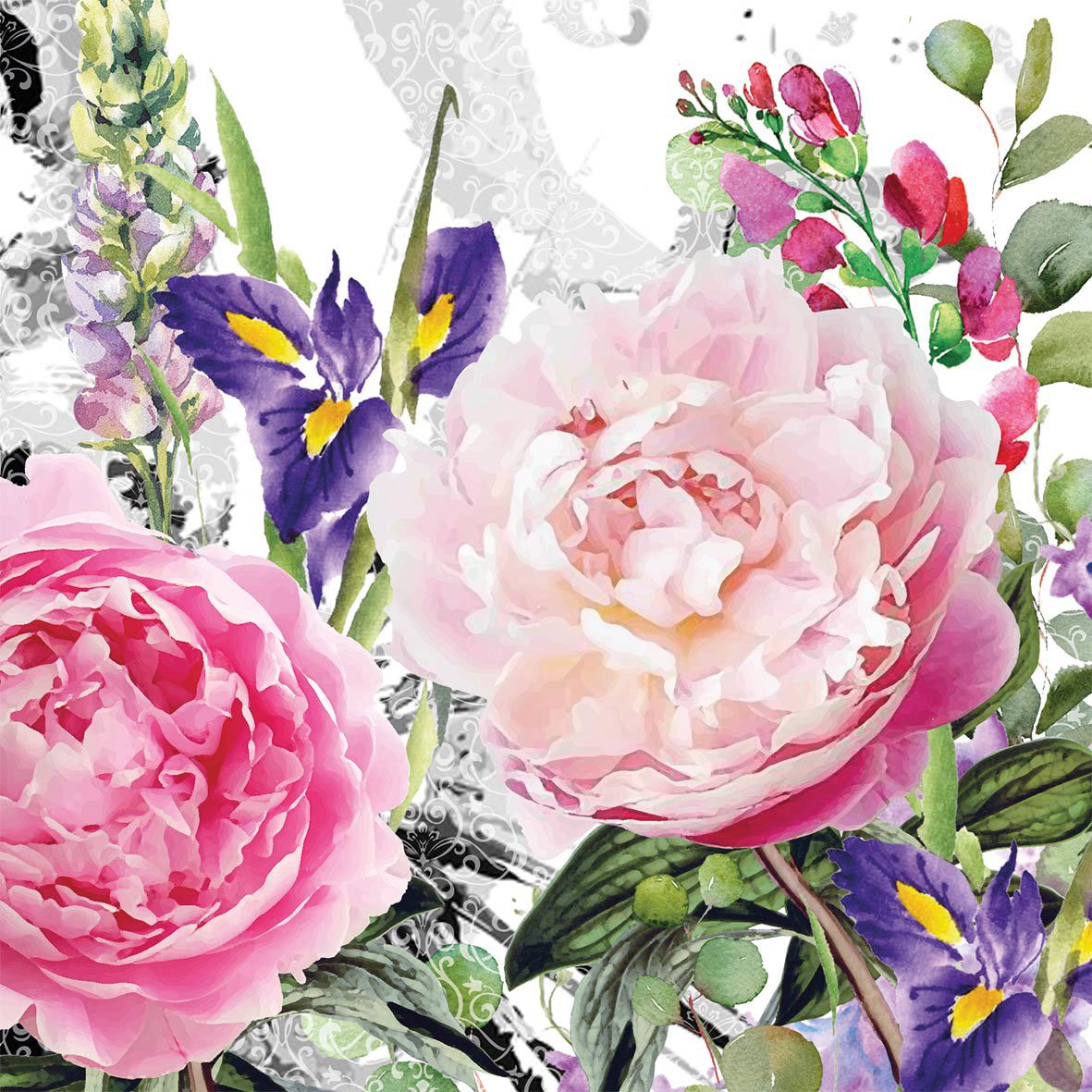 Jardin des roses Napkin 33x33 Jardin des roses Napkin 33x33