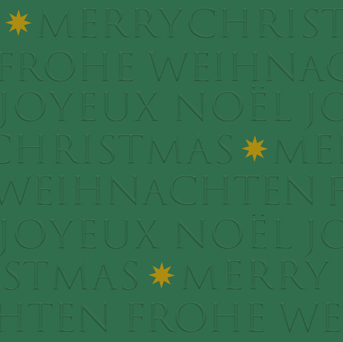 Christmas embossed green Napkin 40x40 relief