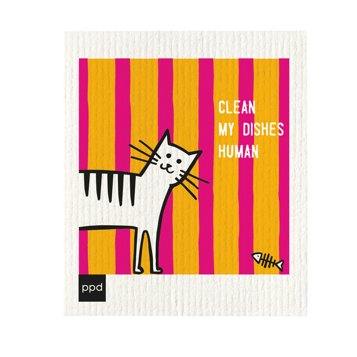 Impress the Cat orange Schwammtuch