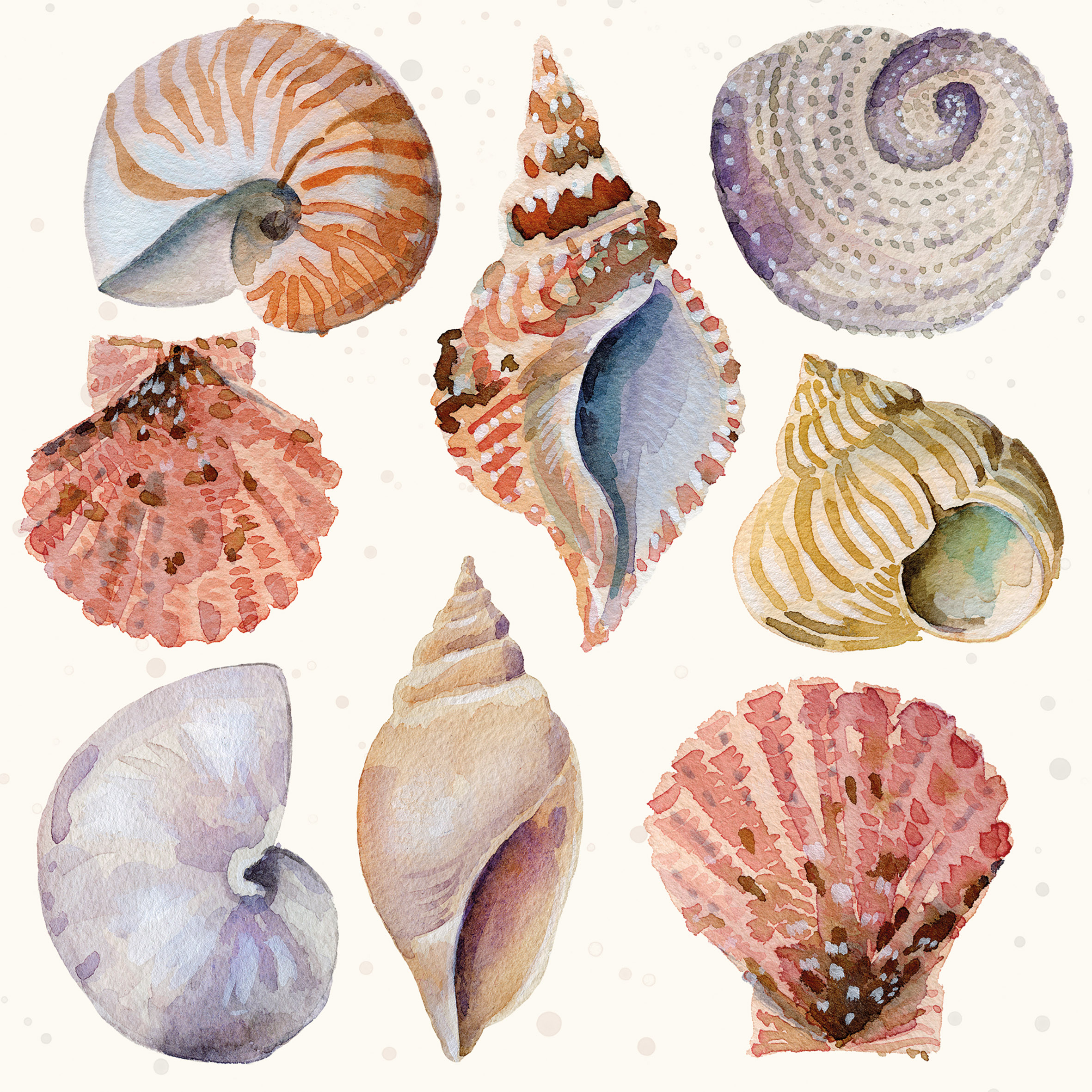 Shells and Sand Napkin 33x33
