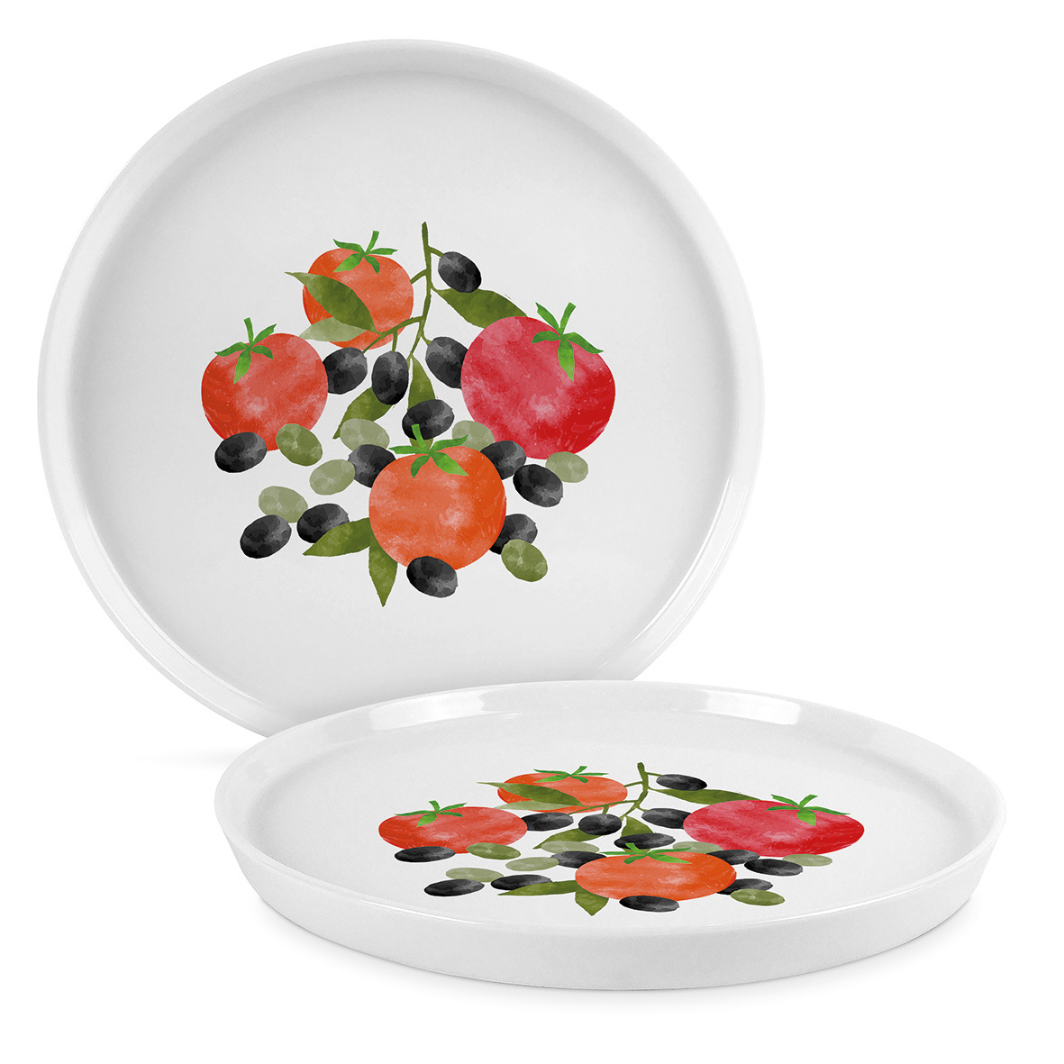 Tomatoes & Olives Trend Plate 27