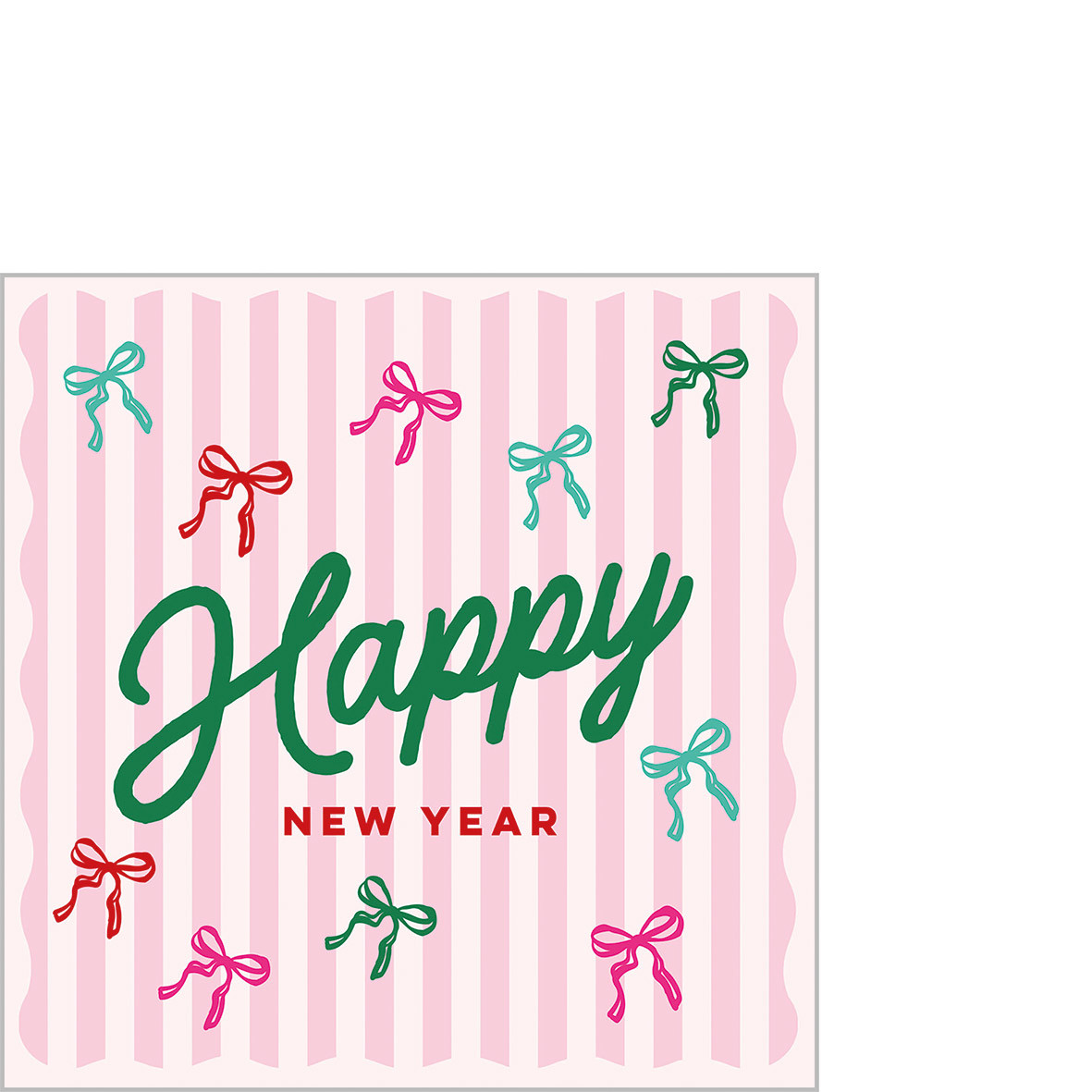 Doodle New Year Napkin 25x25