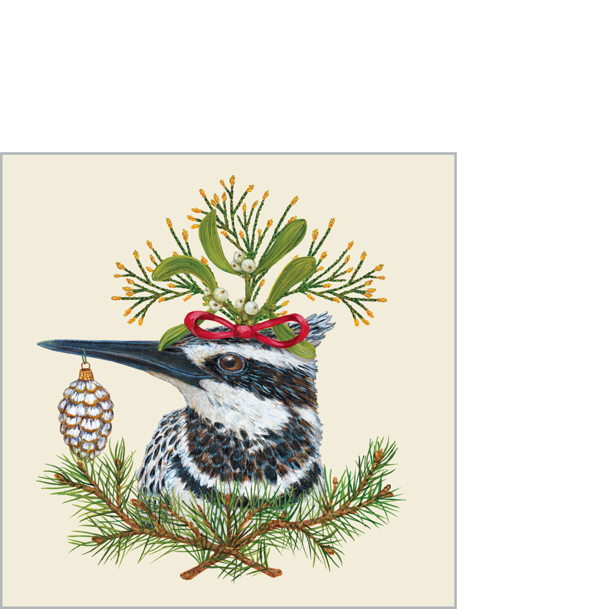 Kingfisher Holiday Napkin 25x25