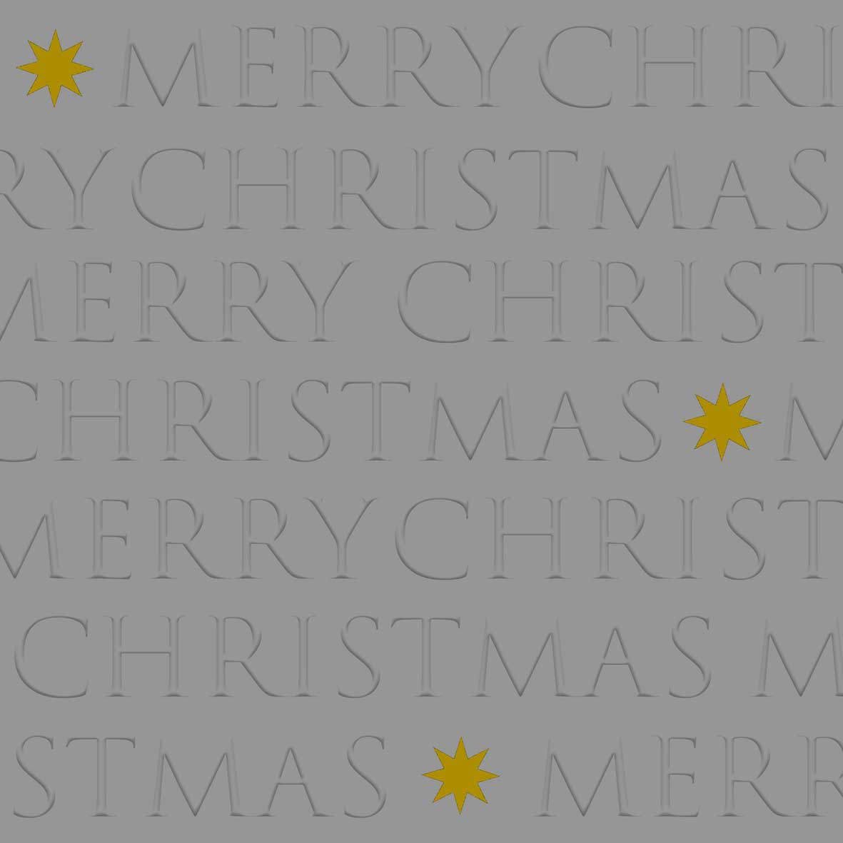 Christmas Letters anthracite Napkin 33x33 relief