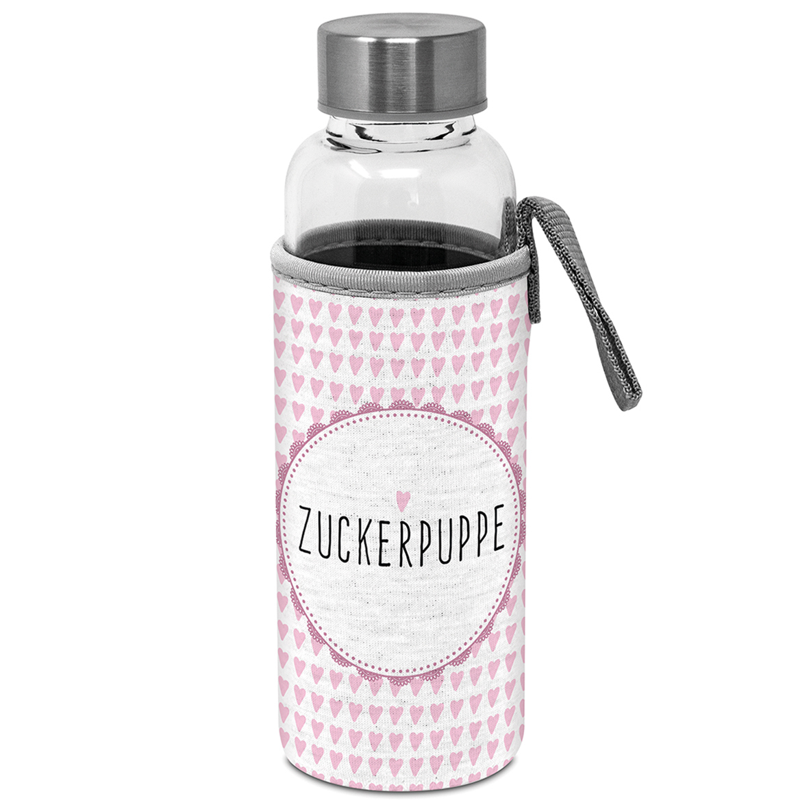 Glass Bottle with protection sleeve Zuckerpuppe Glass Bottle with protection sleeve Zuckerpuppe
