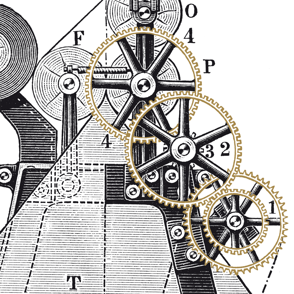 Clockwork Napkin 33x33 Clockwork Napkin 33x33
