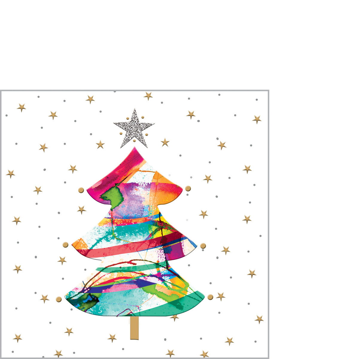 Glitter Tree Napkin 25x25