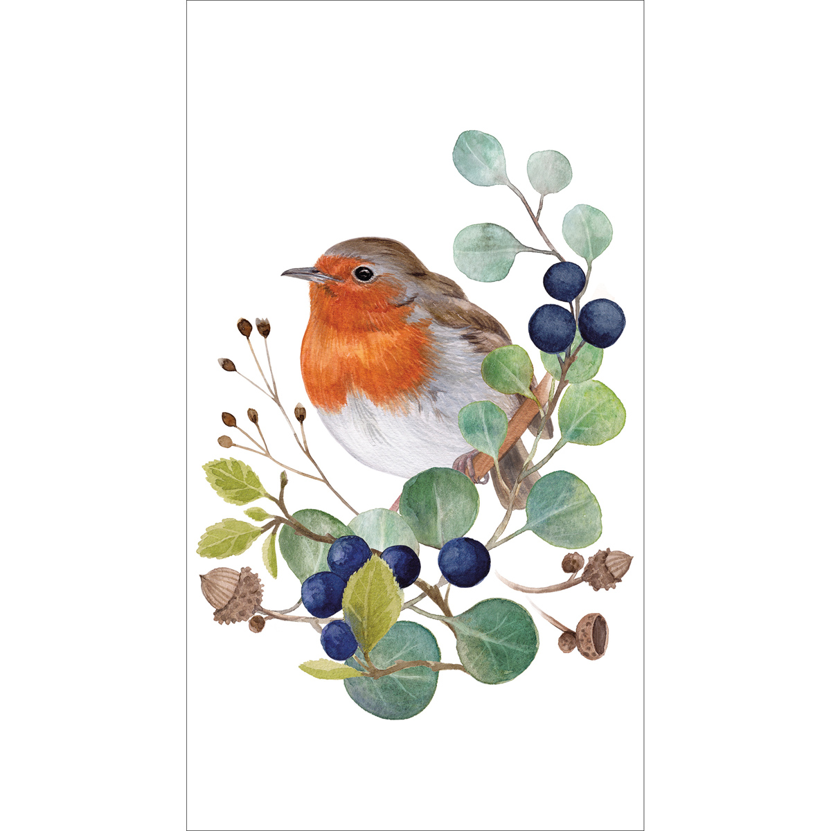 Oiseau sur Branche GuestTowels 33x40