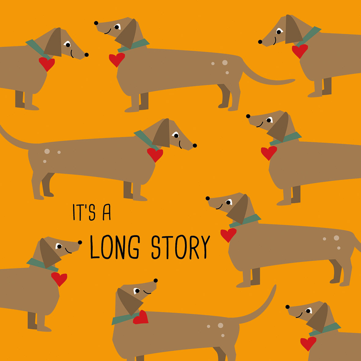Long Story orange Napkin 33x33 Long Story orange Napkin 33x33