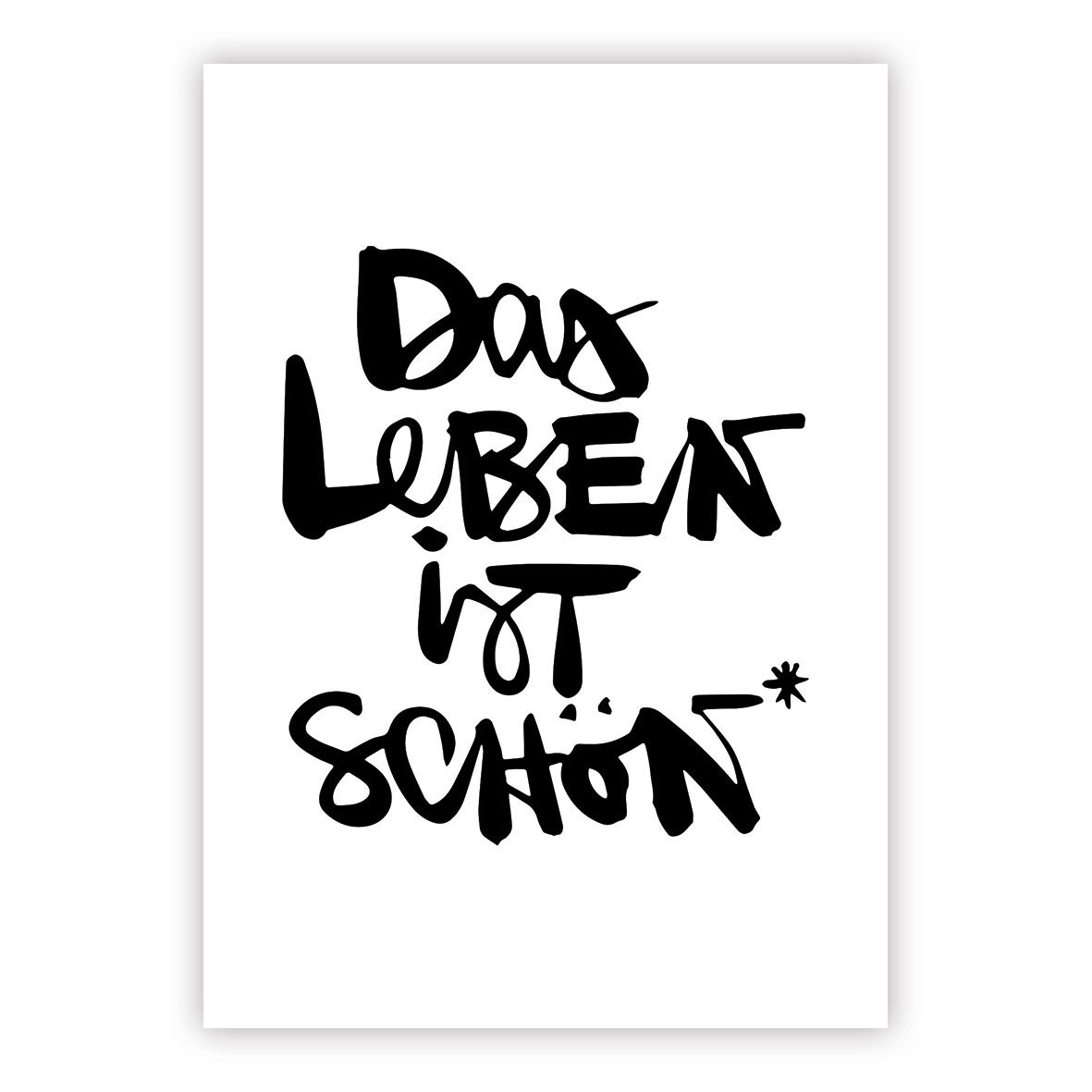 Das Leben ist schön Postcard Das Leben ist schön Postcard